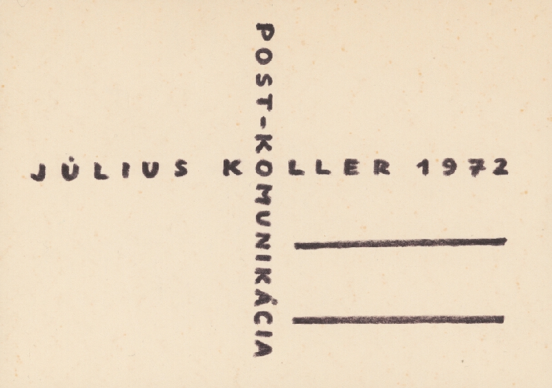 Július Koller – Post-komunikácia 