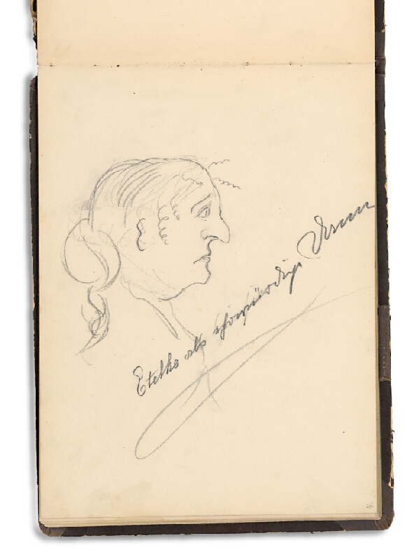 Andrássy, Adelheid Odescalchi – Pohľad na vodopád v parku Kaštieľa v Betliari 