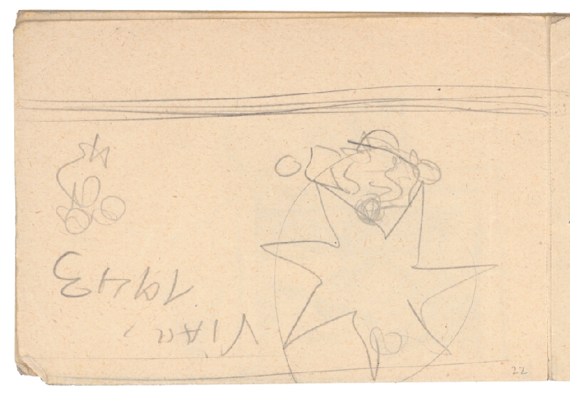 Arnold Peter Weisz-Kubínčan – Skicár 1, Hviezda Vian.1943 