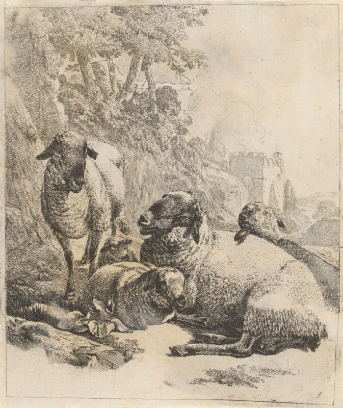 Johann Heinrich Roos – Stádo s kravou 