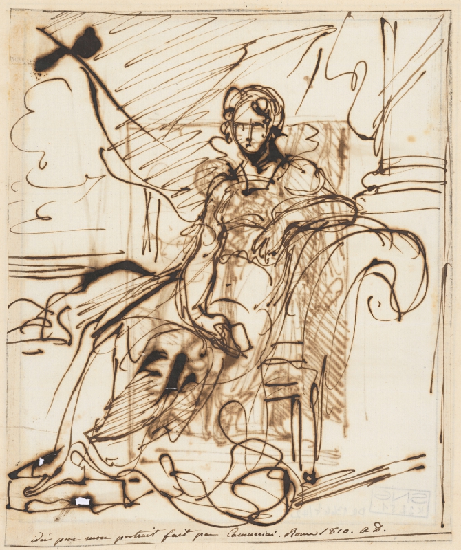 Vincenzo Camuccini – Woman Seated in an Armchair 
