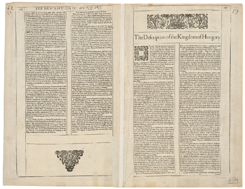 D. Georges Humble, John Speed – Mapa Uhorska 