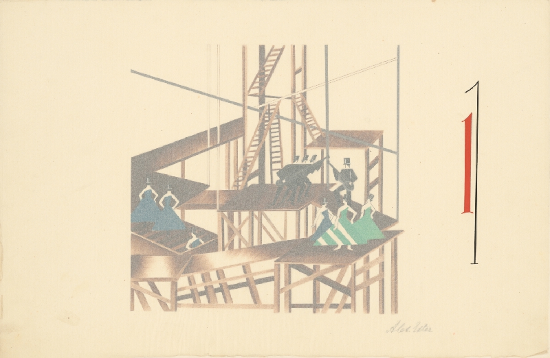 Alexandra Exter – Maquettes de Théatre I.-XV. 