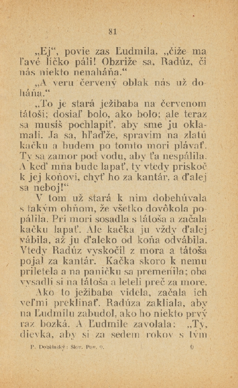 Mikuláš Galanda – Pavel Dobšinský: Prostonárodné slovenské povesti - Sošit 9. 