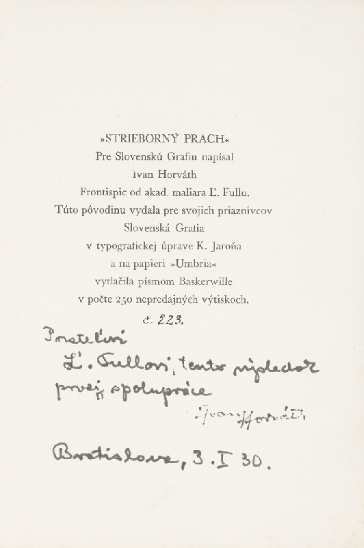 Karol Jaroň – Ivan Horváth: Strieborný prach 