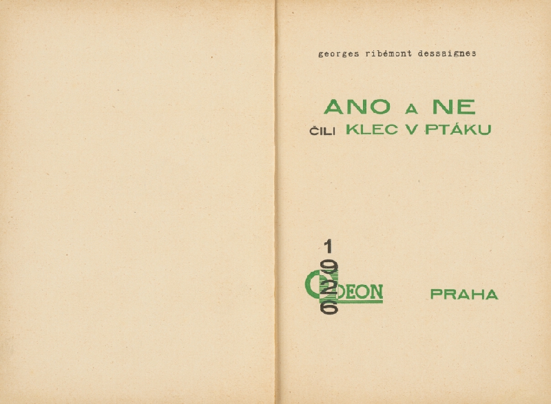 Karel Teige, Josef Šíma – G.R.Dessaignes: Ano a ne čili klec v ptáku 