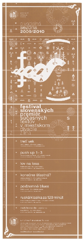 Emil Drličiak – festival slovenských premiér súčasných textov v mestskom divadle žilina. divadelná sezóna 2009/2010. bulletin 