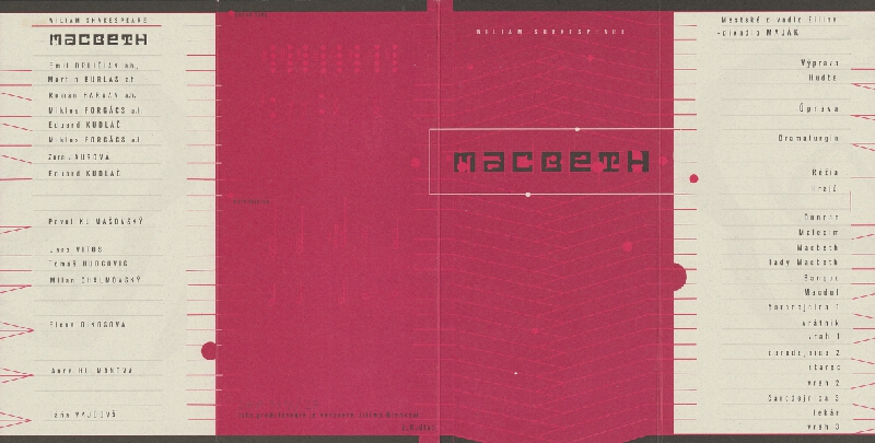 Emil Drličiak – W. Shakespeare: Macbeth. Bulletin 