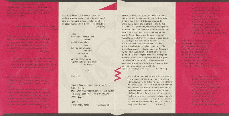 Emil Drličiak – W. Shakespeare: Macbeth. Bulletin 