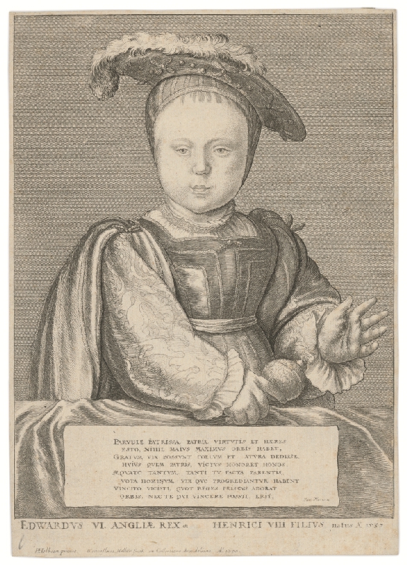 Václav Hollar, Hans Holbein st. – Portrét Eduarda VI. podľa Holbeina 