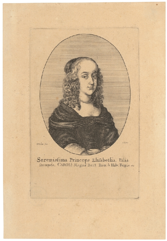 Václav Hollar – Portrét princeznej Alžbety  