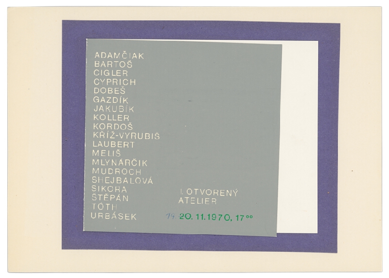 Július Koller – Archív JK/I. OTVORENÝ ATELIÉR 