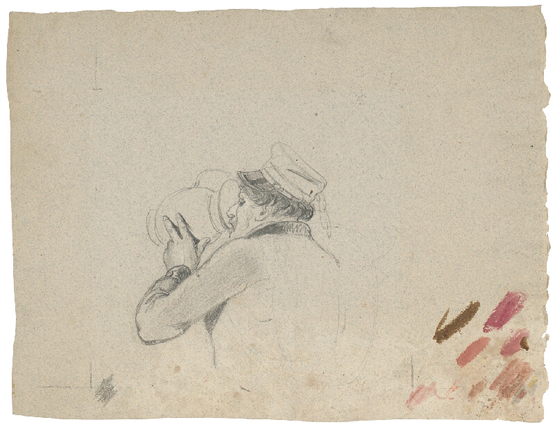 Friedrich Carl von Scheidlin – Štúdia pijúceho muža 