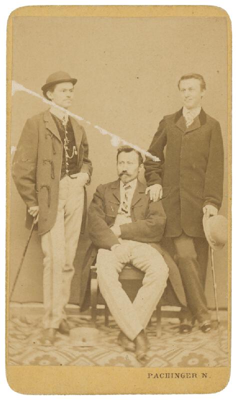 Nándor Pachinger – Skupinový portrét troch mužov 