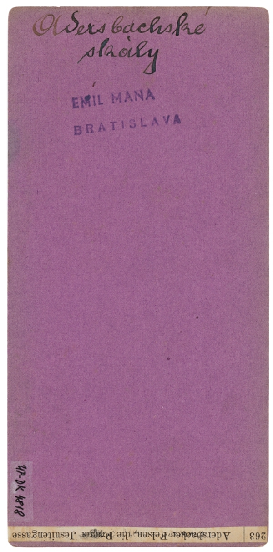 P. Kriegel – Adršpašské skaly. Pražská jezuitská alej 