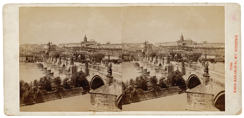 Neznámy autor – Praha. Karlov most s Hradčanmi a Malou Stranou  