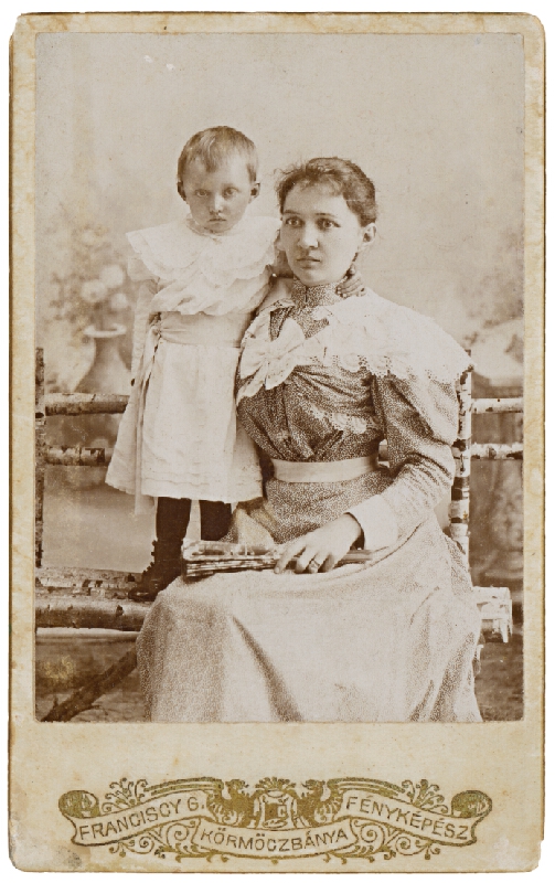 Gyula Franciscy – Portrét ženy s dieťaťom 