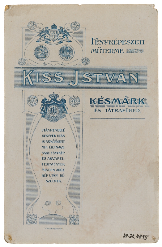István Kiss – Portrét ženy v kroji 