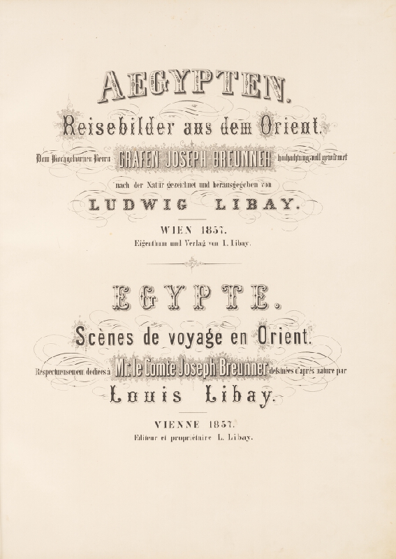 Karol Ľudovít Libay – Egypt. Obrazy s ciest po Oriente. Album litografií 