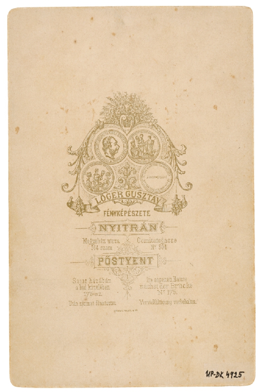 Gusztáv Löger – Svadobný portrét 