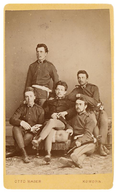 Otto Mager – Skupinový portrét piatich mužov 