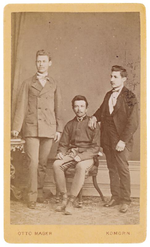 Otto Mager – Skupinový portrét troch mužov 