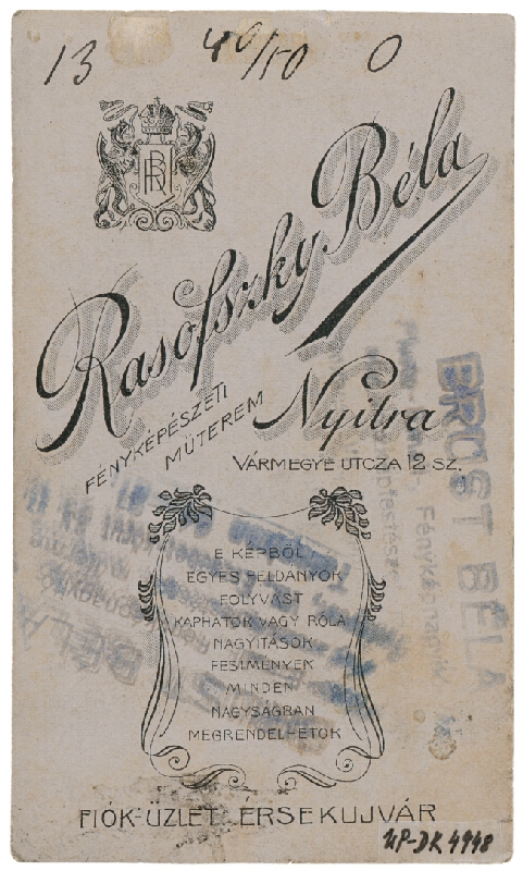 Béla Rasofszky – Portrét mladej ženy 