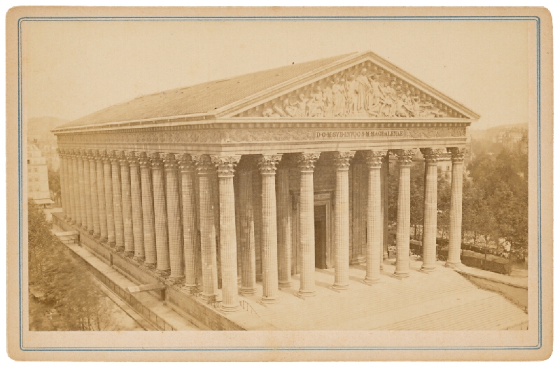 Neznámy autor – Paríž. Kostol sv. Magdalény (La Madeleine templom) 