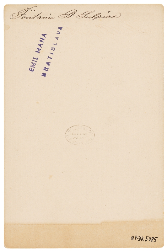 Ziegler & Cie. Éditeur – Paríž. Fontána Sv. Sulpice (Fontaine Saint-Sulpice) 