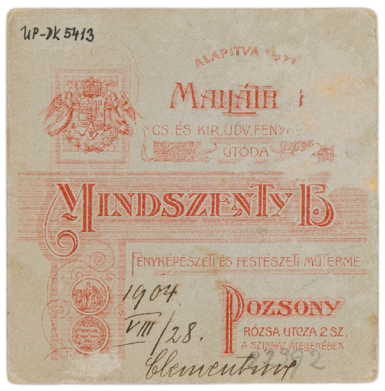 Béla Mindszenty – Portrét ženy (Clementina) 