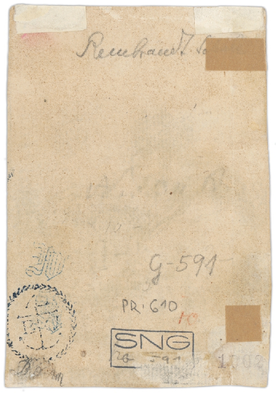 Stredoeurópsky majster z 18. storočia – Štúdia spiaceho starca 