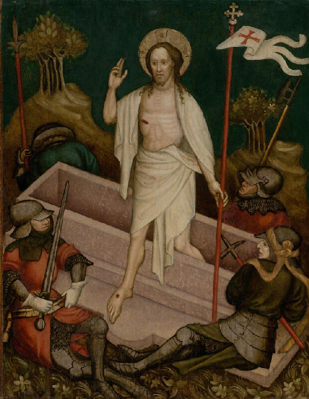 Viedenský maliar – Tabuľa so sv. Jánom Krstiteľom a sv. biskupom (sv. Vojtech?) 