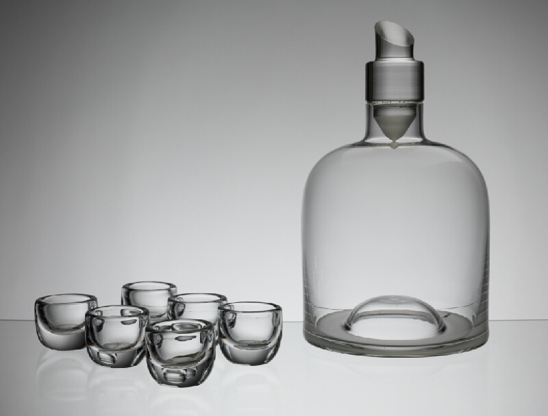 Askold Žáčko – Nápojová súprava Široký - slávnostná fľaša s pohármi 