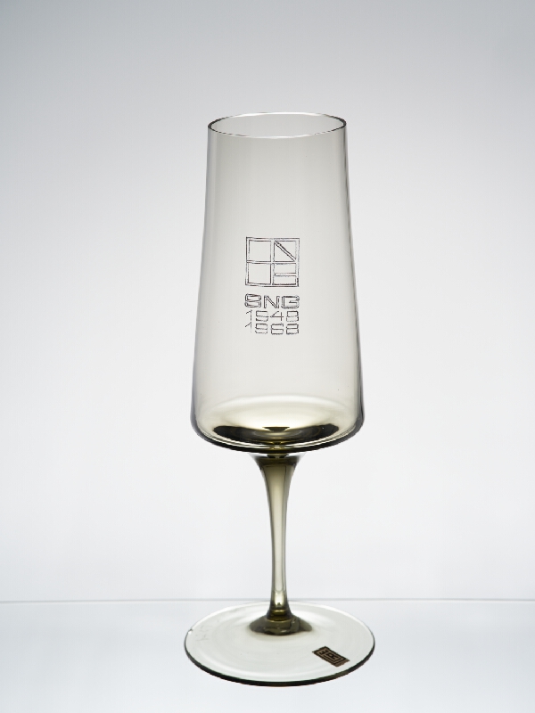 Karol Hološko – Commemorative sparkling wine glass for SNG 1964 - 1968 