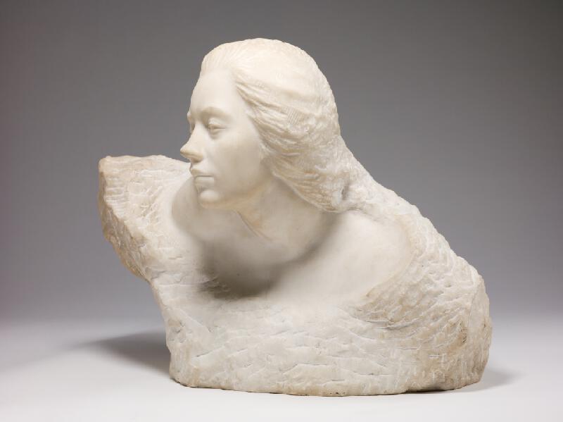 Július Bártfay – Portrait Bust of a Woman 