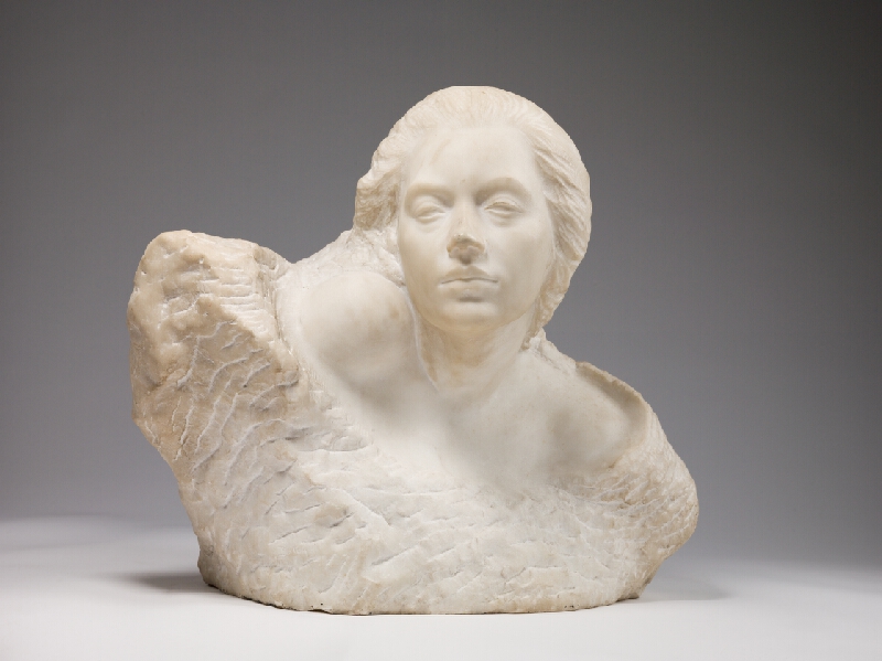 Július Bártfay – Portrait Bust of a Woman 