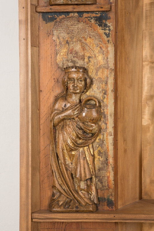 Spišský rezbár – Oltárne krídlo so sv. Katarínou a sv. Dorotou z Bušoviec 