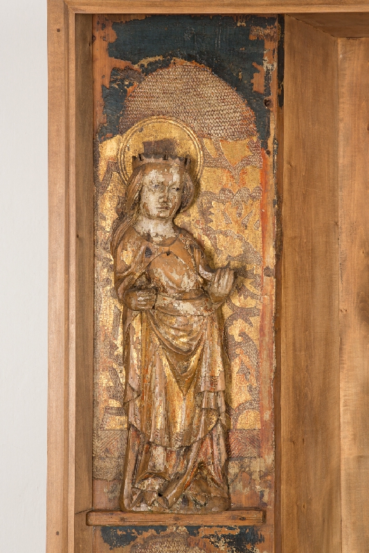 Spišský rezbár – Oltárne krídlo so sv. Katarínou a sv. Dorotou z Bušoviec 