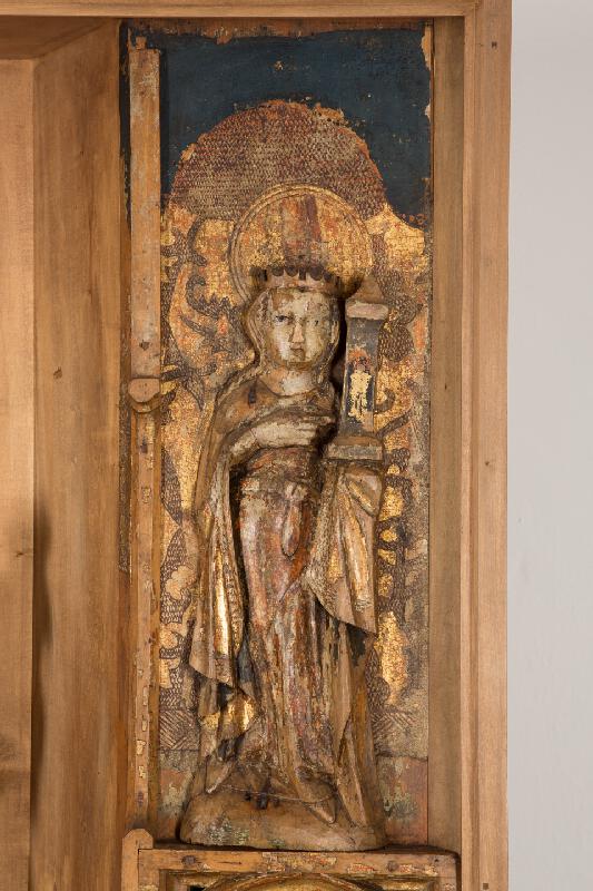 Spišský rezbár – Oltárne krídlo so sv. Katarínou a sv. Margitou z Bušoviec 