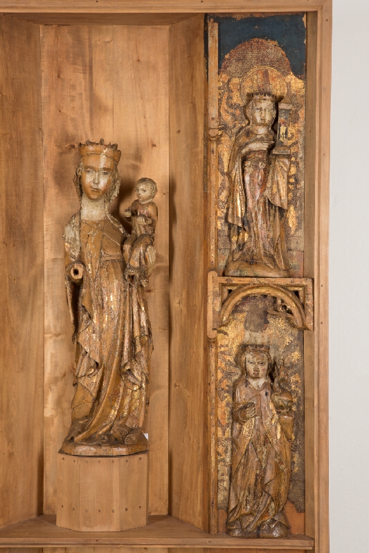 Spišský rezbár – Oltárne krídlo so sv. Katarínou a sv. Margitou z Bušoviec 