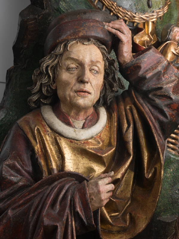 Neznámy viedenský rezbár, Hans Kamensetzer – Reliéf Adorácia Pána (tzv. Narodenie Ježiša z Hlohovca) 