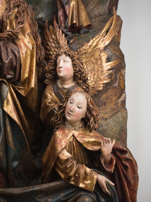 Neznámy viedenský rezbár, Hans Kamensetzer – Reliéf Adorácia Pána (tzv. Narodenie Ježiša z Hlohovca) 