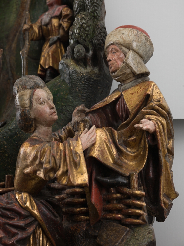 Neznámy viedenský rezbár, Hans Kamensetzer – The Birth of Jesus (originally from the High altar of St. Martin's Provost Church in Bratislava); The Hlohovec Nativity 