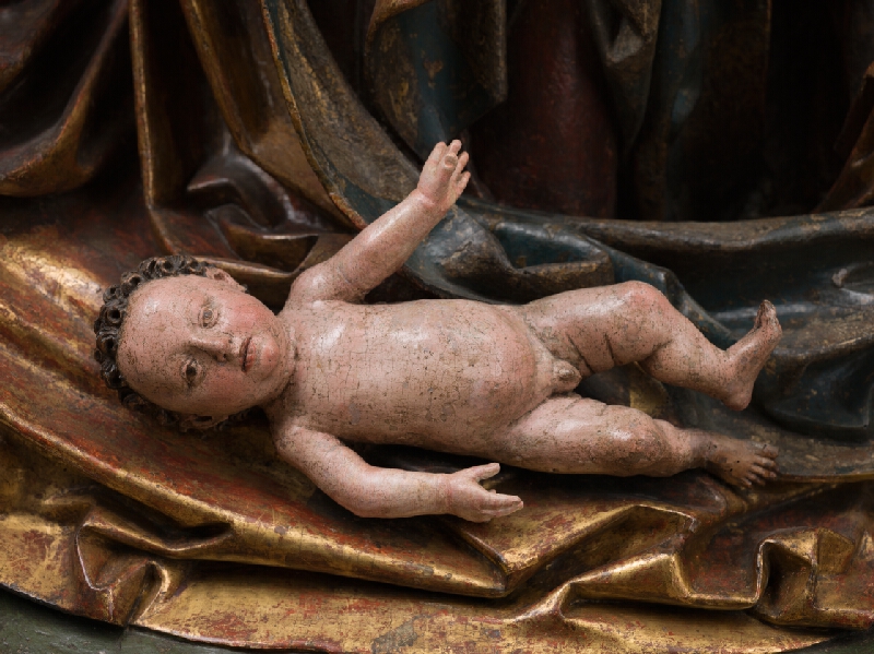 Neznámy viedenský rezbár, Hans Kamensetzer – The Birth of Jesus (originally from the High altar of St. Martin's Provost Church in Bratislava); The Hlohovec Nativity 