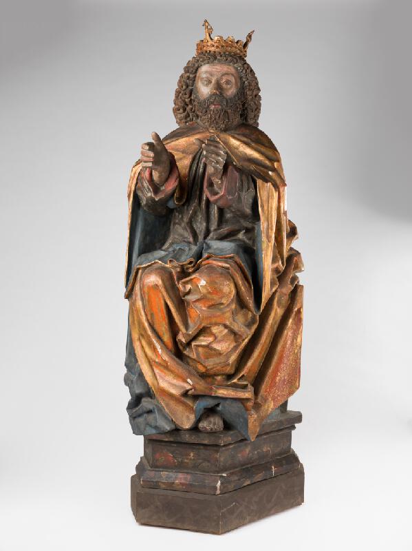 Neznámy juhonemecký sochár – Sediaci Kristus zo skupiny Korunovania Panny Márie 