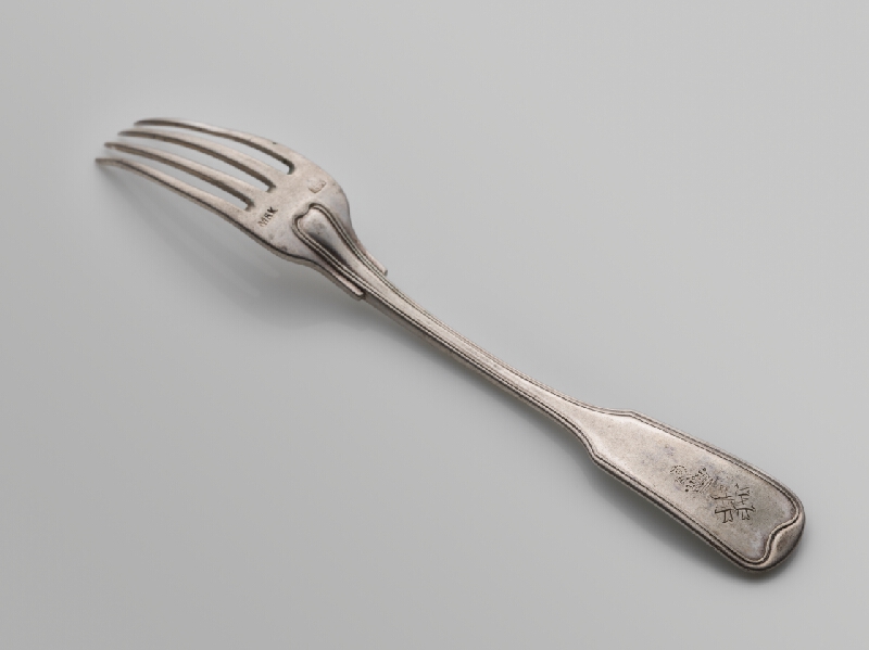 Rakúsko-Uhorský zlatník z 19. storočia – Vidlička dezertná 