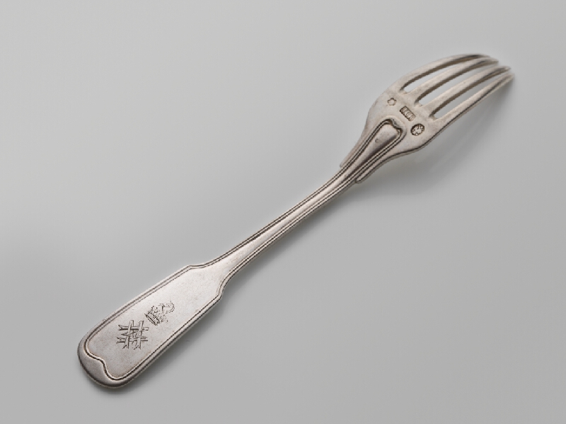 Rakúsko-Uhorský zlatník z 19. storočia – Vidlička dezertná 