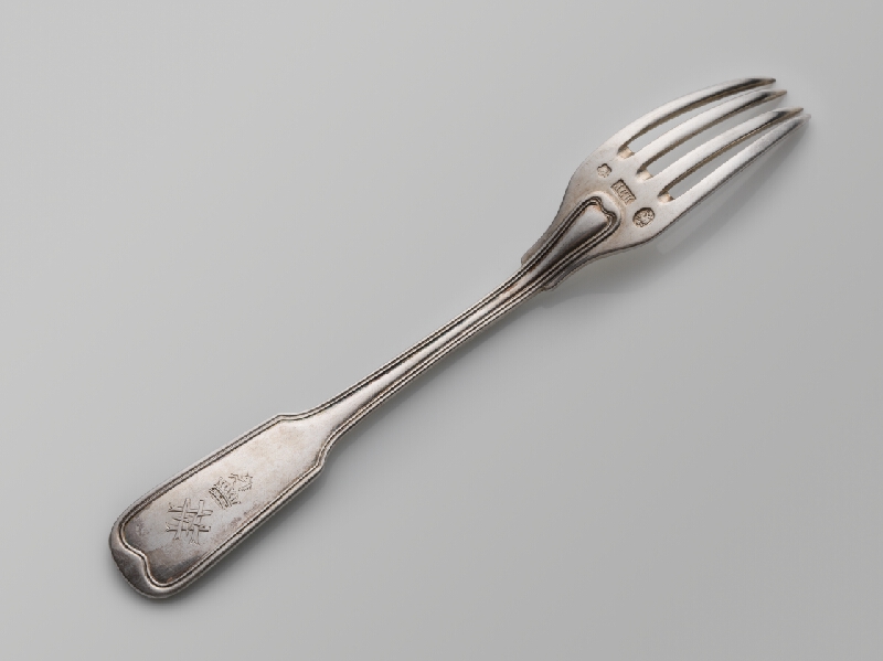 Rakúsko-Uhorský zlatník z 19. storočia – Vidlička dezertná 