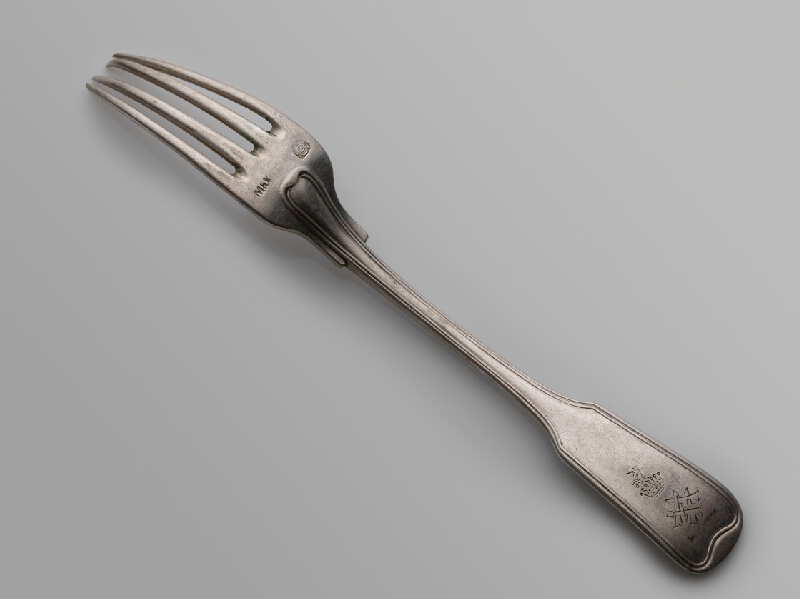 Rakúsko-Uhorský zlatník z 19. storočia – Vidlička dezertná 