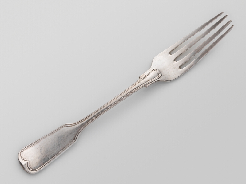 Rakúsko-Uhorský zlatník z 19. storočia – Vidlička dezertná 